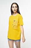 KROŞE ÖRGÜ DETAYLI T-SHIRT